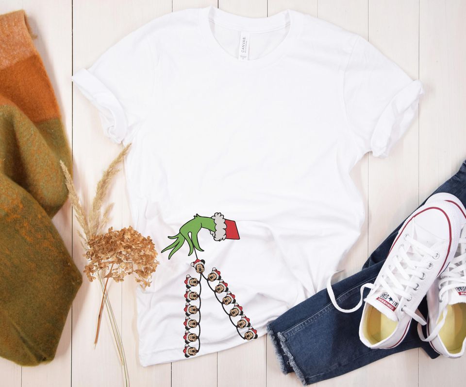 Chirstmas Light Side Green Side Bow Sweatshirts