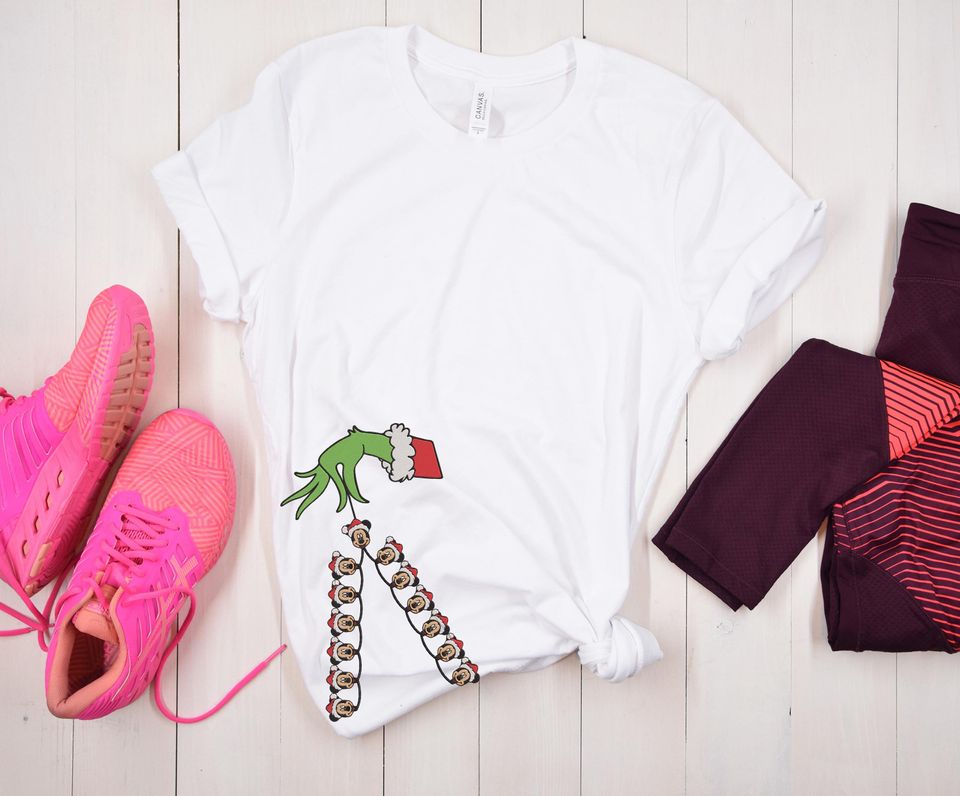 Chirstmas Light Side Green Side Bow Sweatshirts