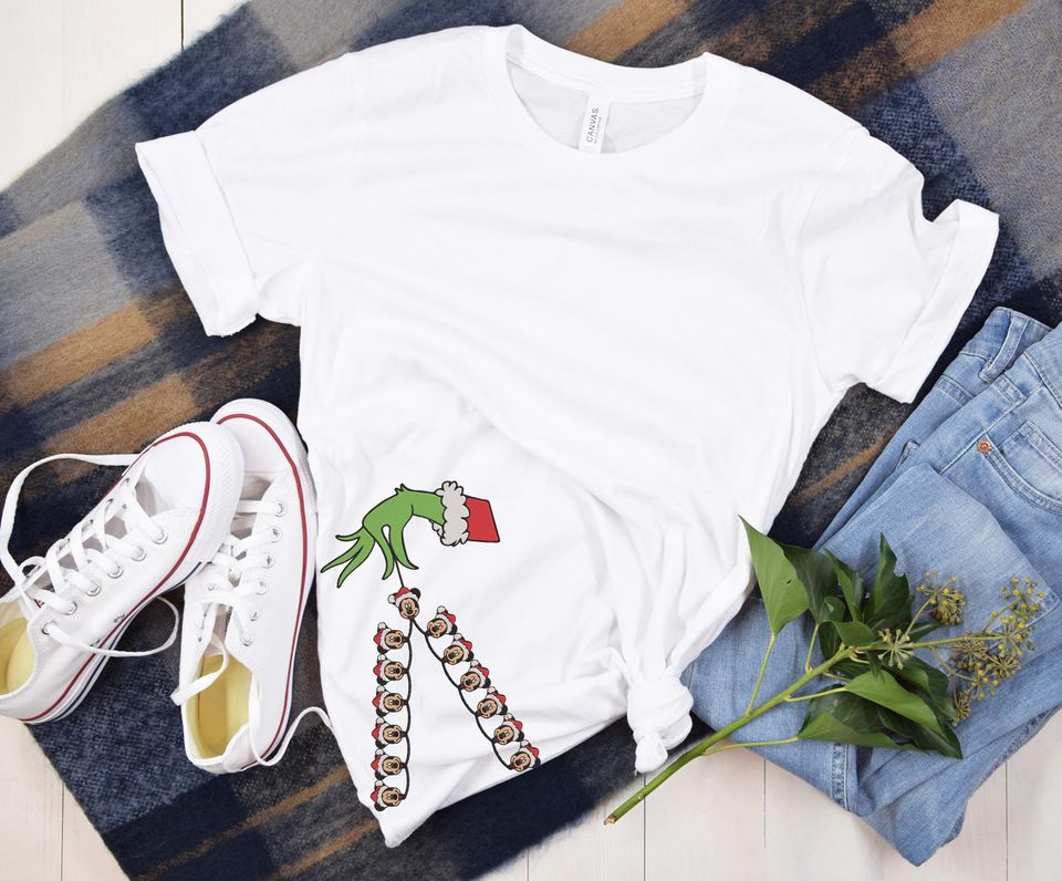 Chirstmas Light Side Green Side Bow Sweatshirts