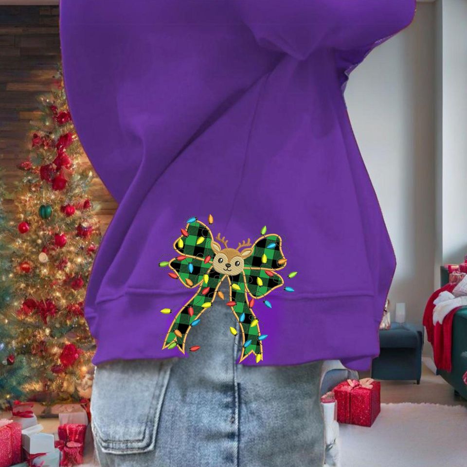 Greench Bow Side Bow Sweatshirts