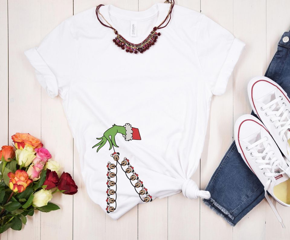 Chirstmas Light Side Green Side Bow Sweatshirts