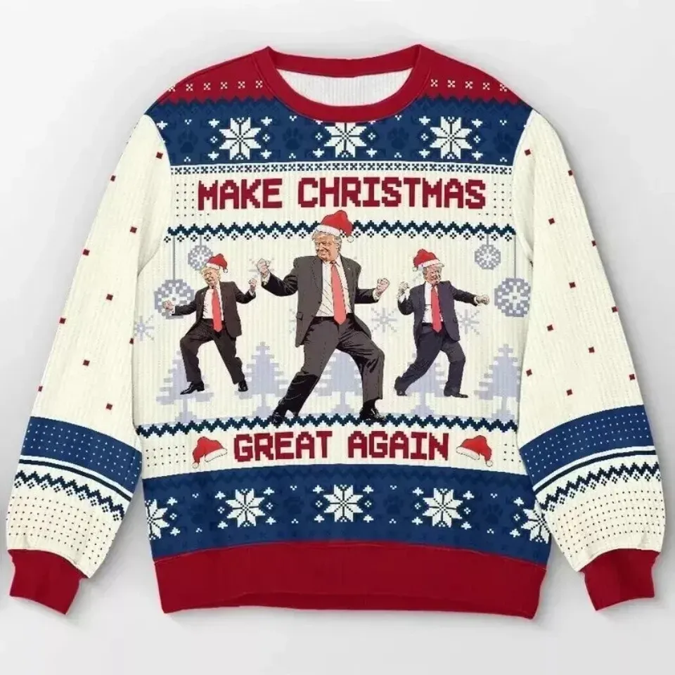 Trump Dancing Make Christmas Great Again Ugly Sweater