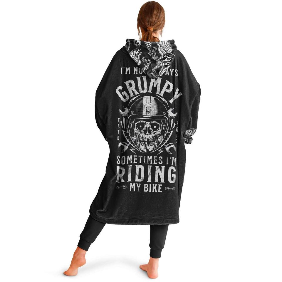 Grumpy Biker Oversized Blanket Hoodie
