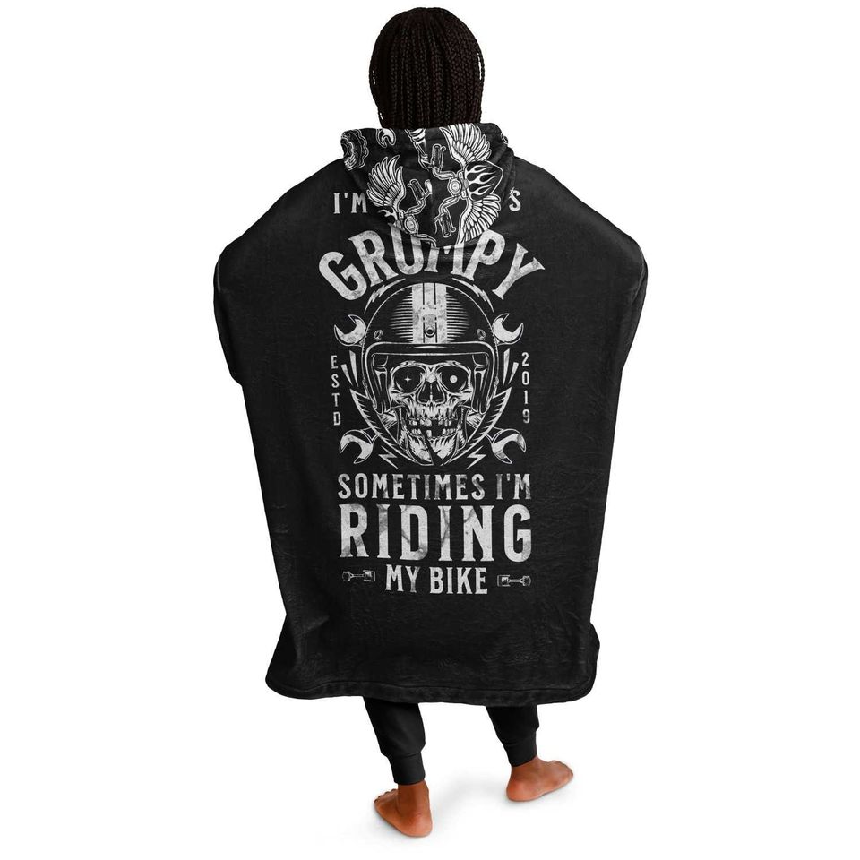 Grumpy Biker Oversized Blanket Hoodie