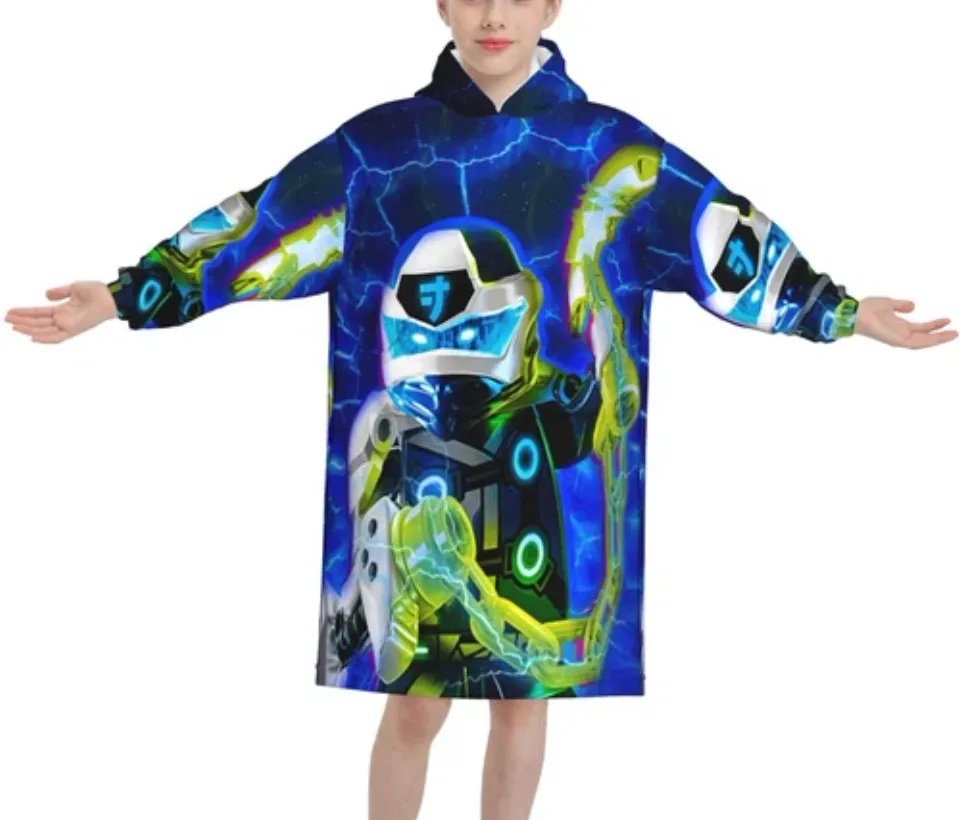 Ninjago Cartoon Oversized Blanket Hoodie