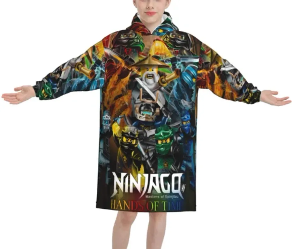 Ninjago Cartoon Oversized Blanket Hoodie