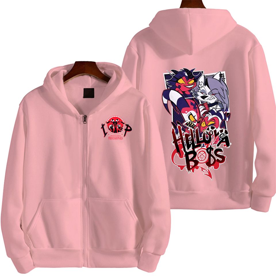 Helluva Boss Men Zip Up Hoodie