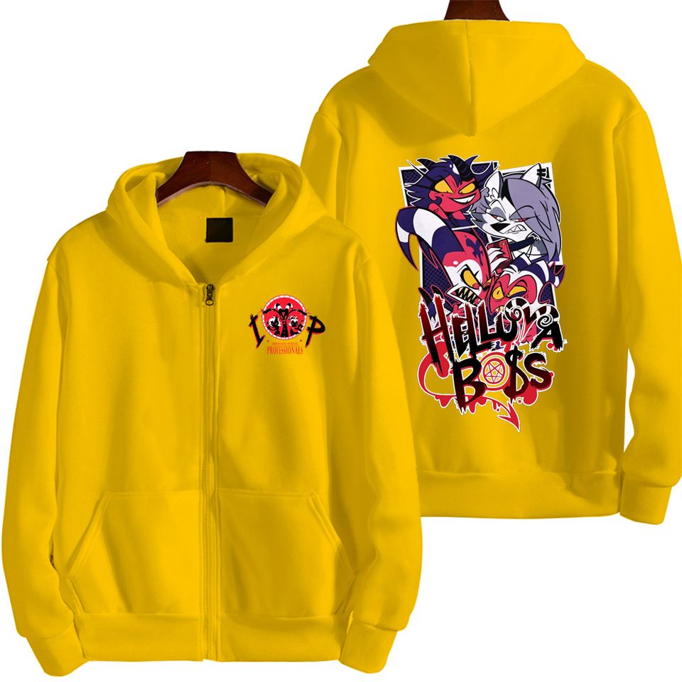 Helluva Boss Men Zip Up Hoodie