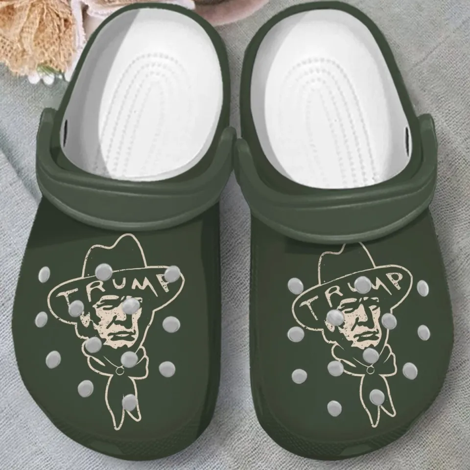 Patriotic Leader Trump Clogs Shoes