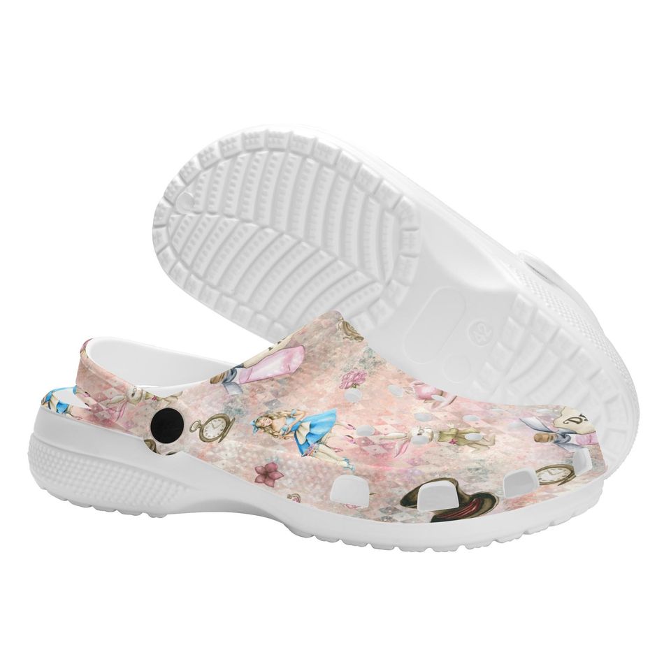Alice in Wonderland Rubber Clogs