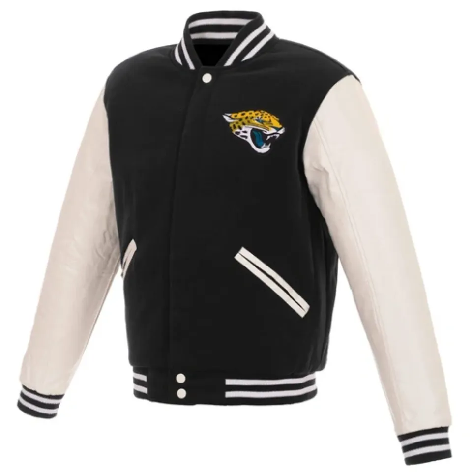 Jacksonville Jaguars Letterman Black Varsity Jacket