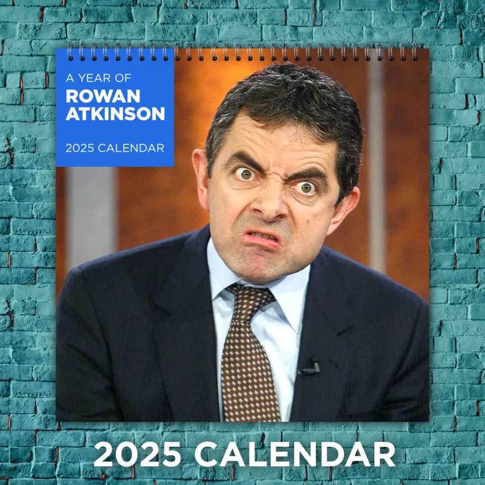Rowan Atkinson 2025 Comedy Legends Calendar, 12-Month Actor Wall Calendar