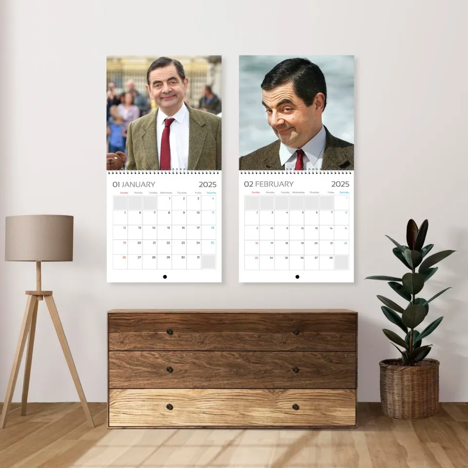 Rowan Atkinson 2025 Comedy Legends Calendar, 12-Month Actor Wall Calendar