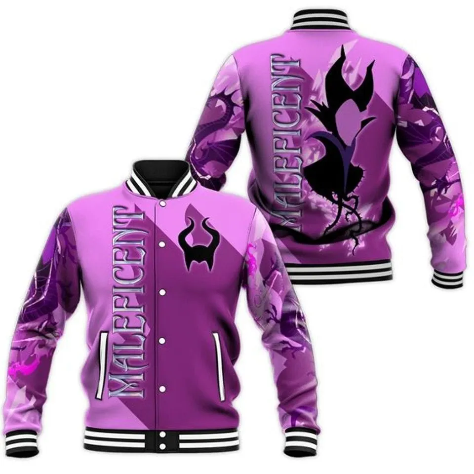 Villains Mal*eficent Disney Baseball Jacket