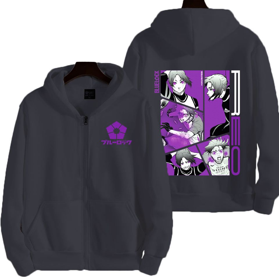 Blue Lock Mikage Reo Men Zipper Hoodie