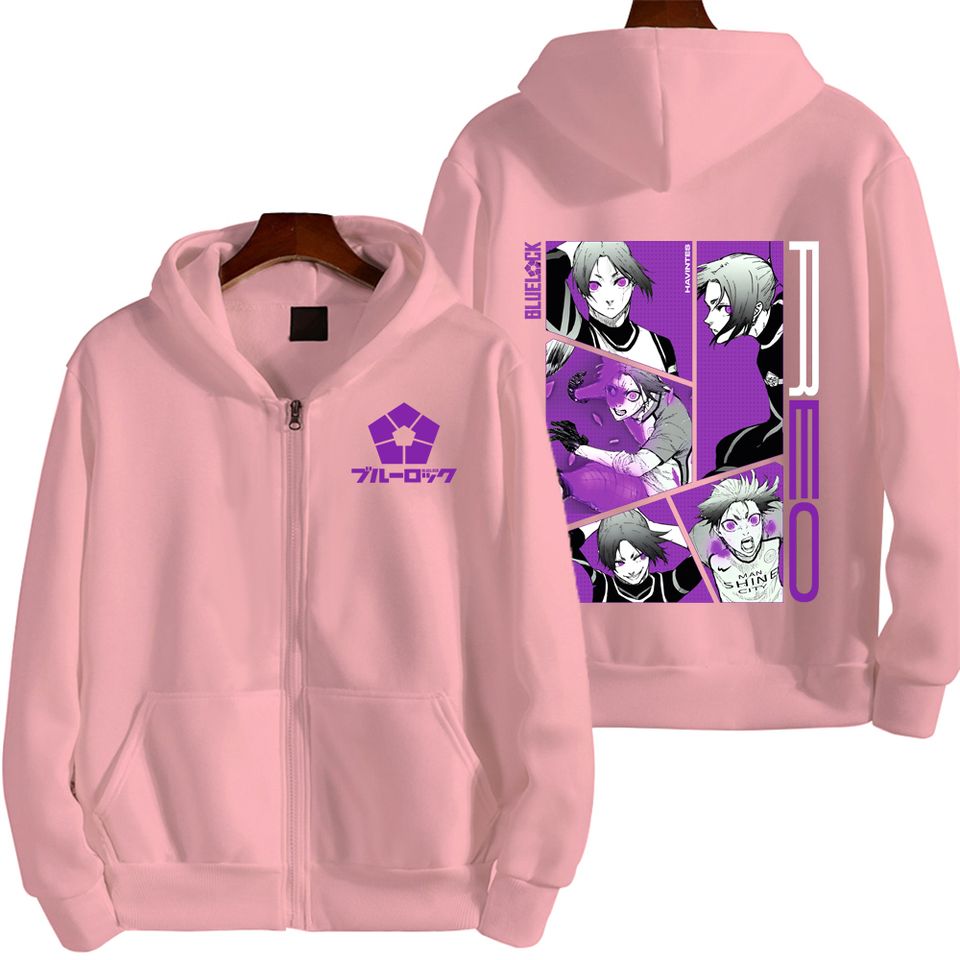 Blue Lock Mikage Reo Men Zipper Hoodie