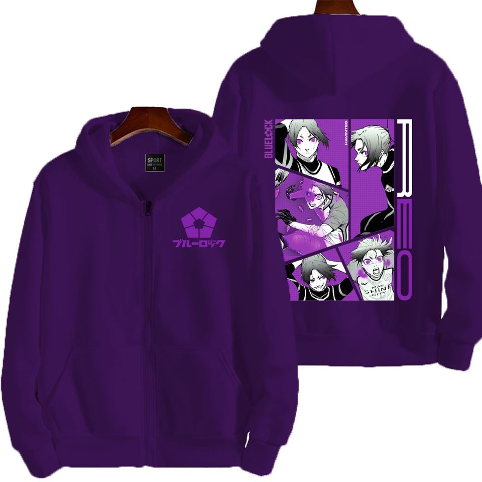 Blue Lock Mikage Reo Men Zipper Hoodie