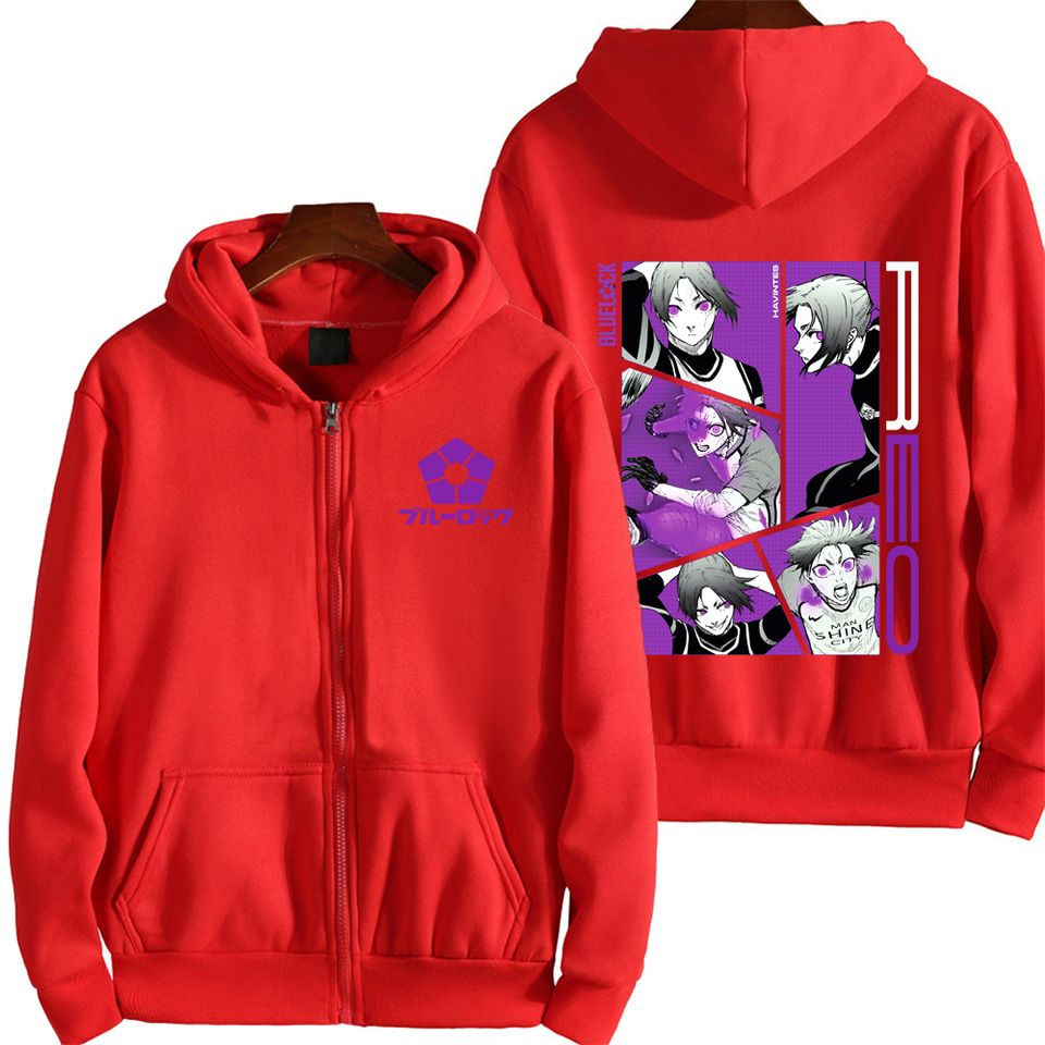Blue Lock Mikage Reo Men Zipper Hoodie