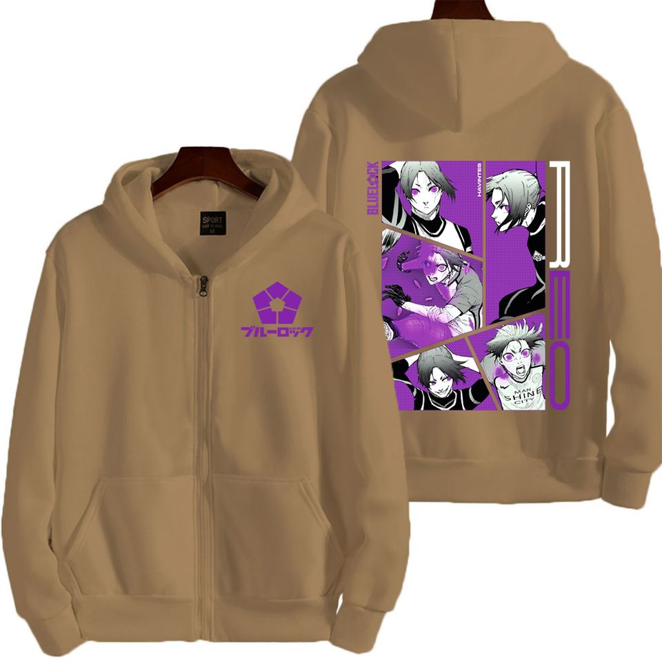 Blue Lock Mikage Reo Men Zipper Hoodie