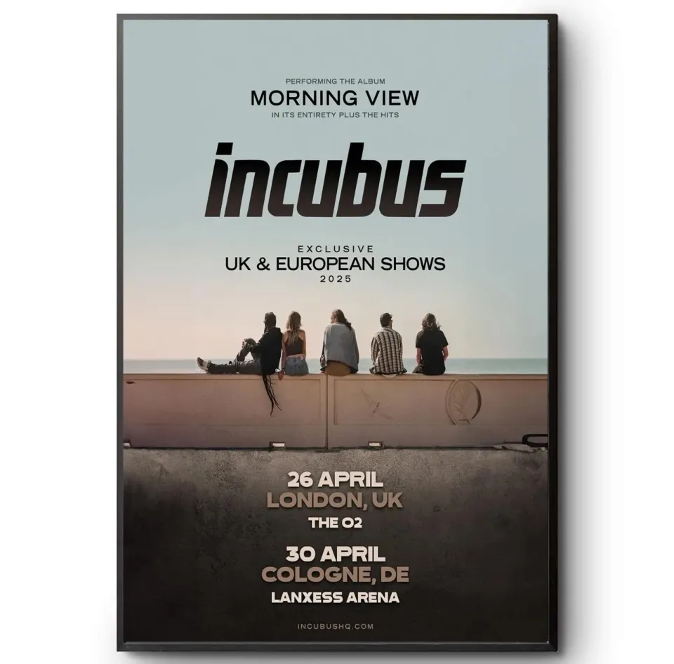 Incubus Morning View Tour 2025 Poster