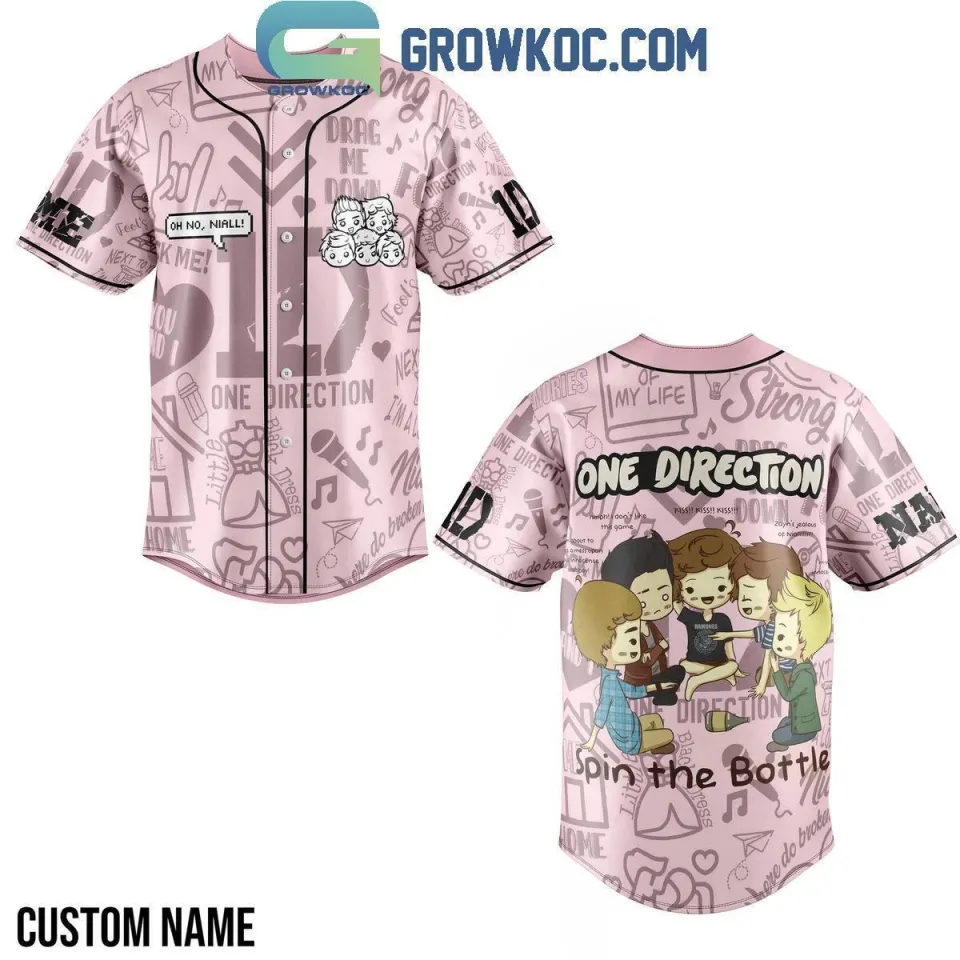 One Direction Spin The Bottle Personalized Baseball Jersey