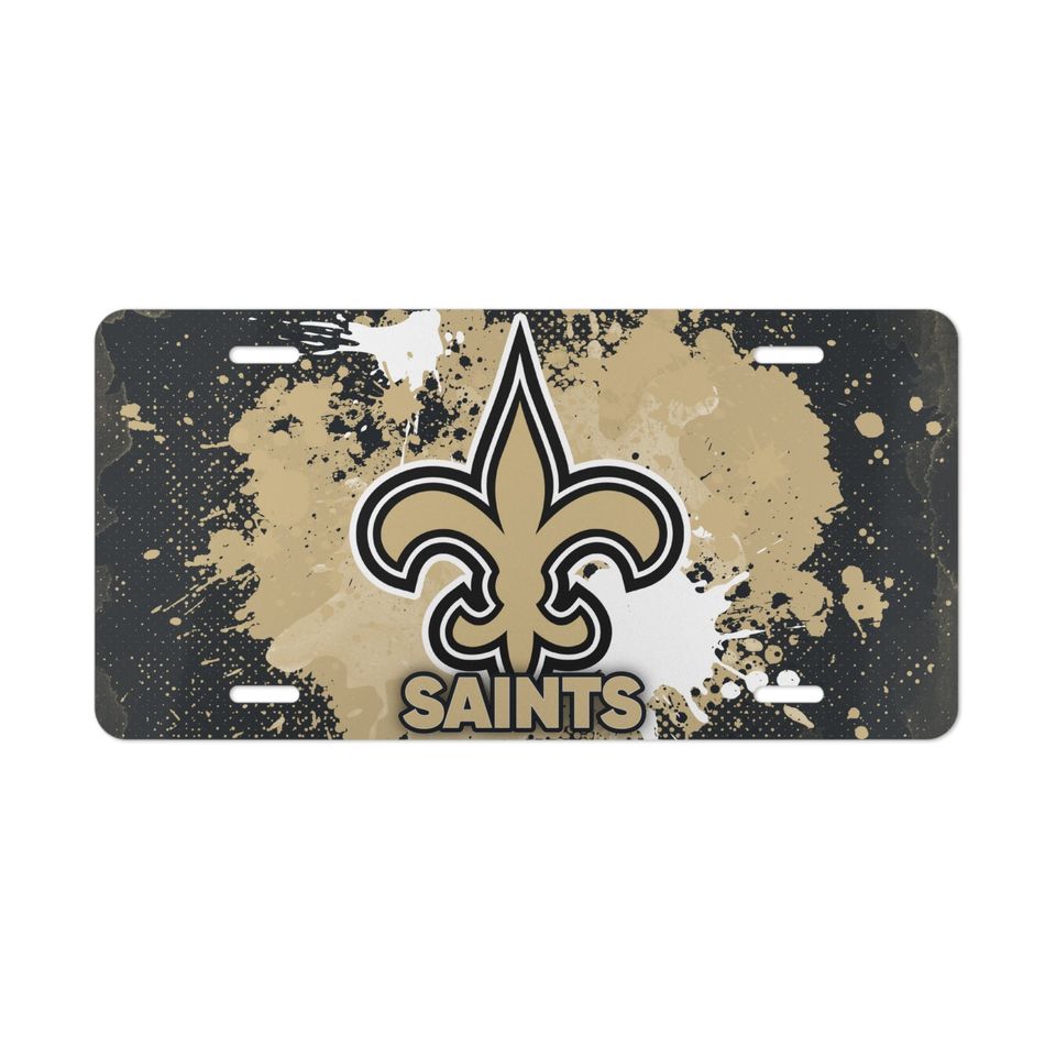 New Orleans Saints Vanity License Plate for football Fan