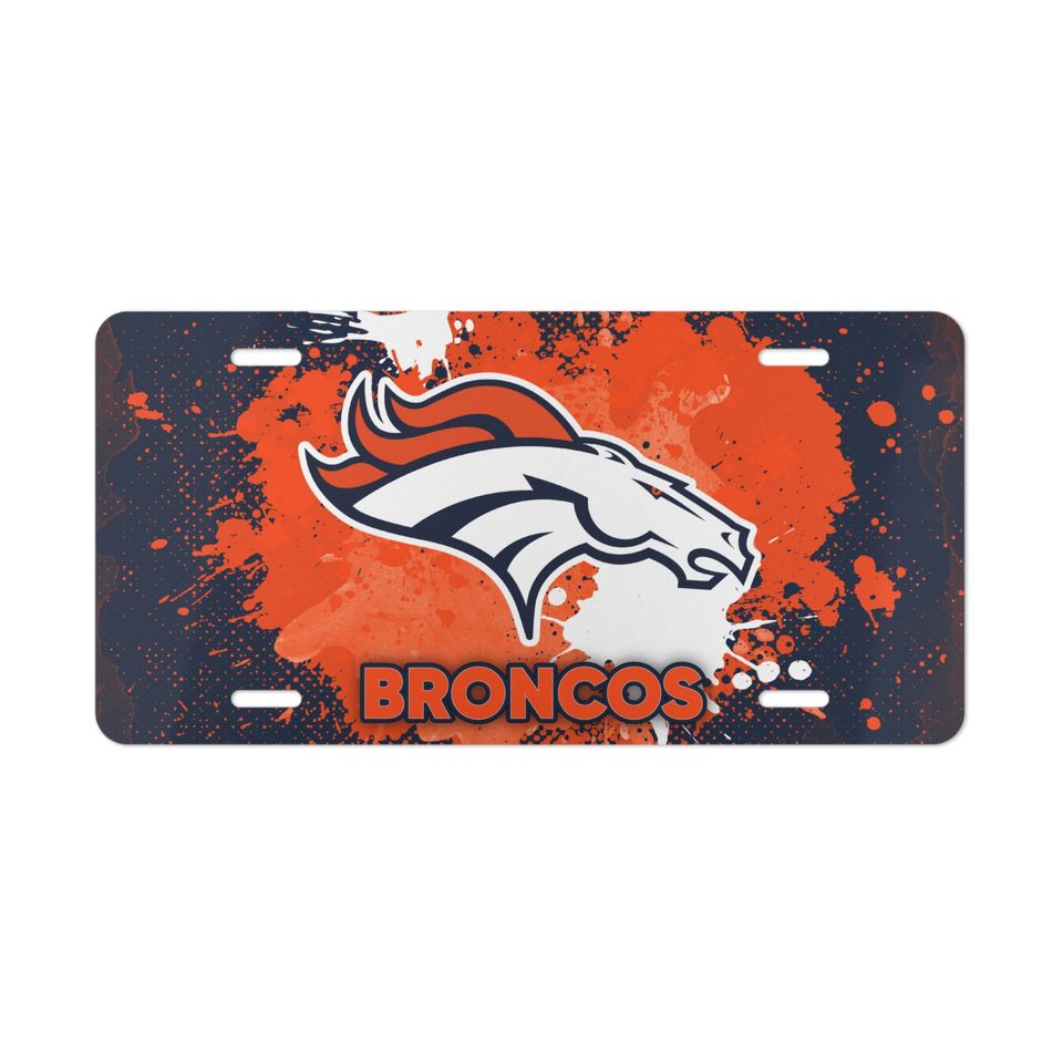 Denver Broncos Vanity License Plate for football Fan