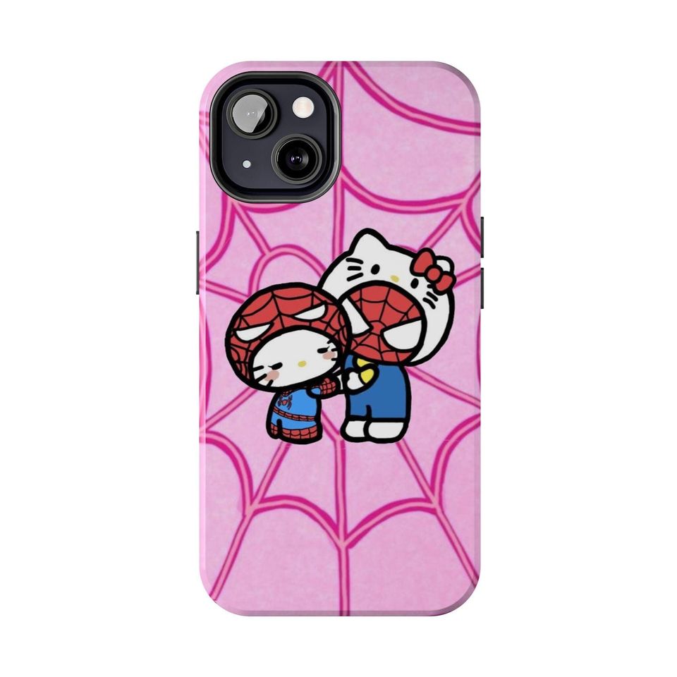 Hello Kitty and Spiderman Phone Case
