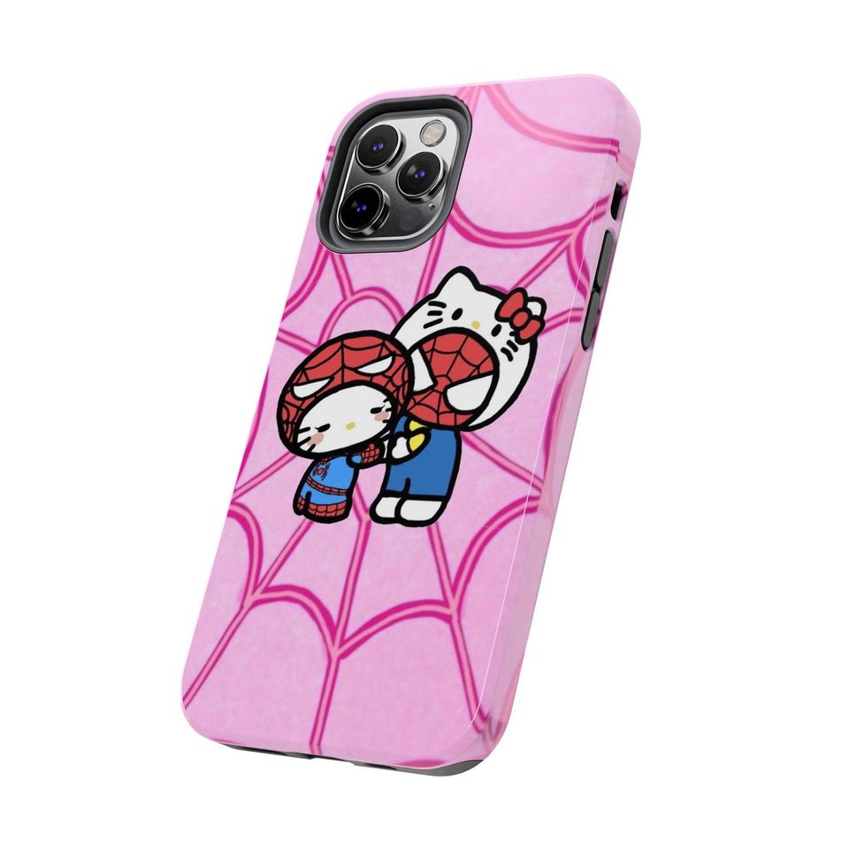 Hello Kitty and Spiderman Phone Case