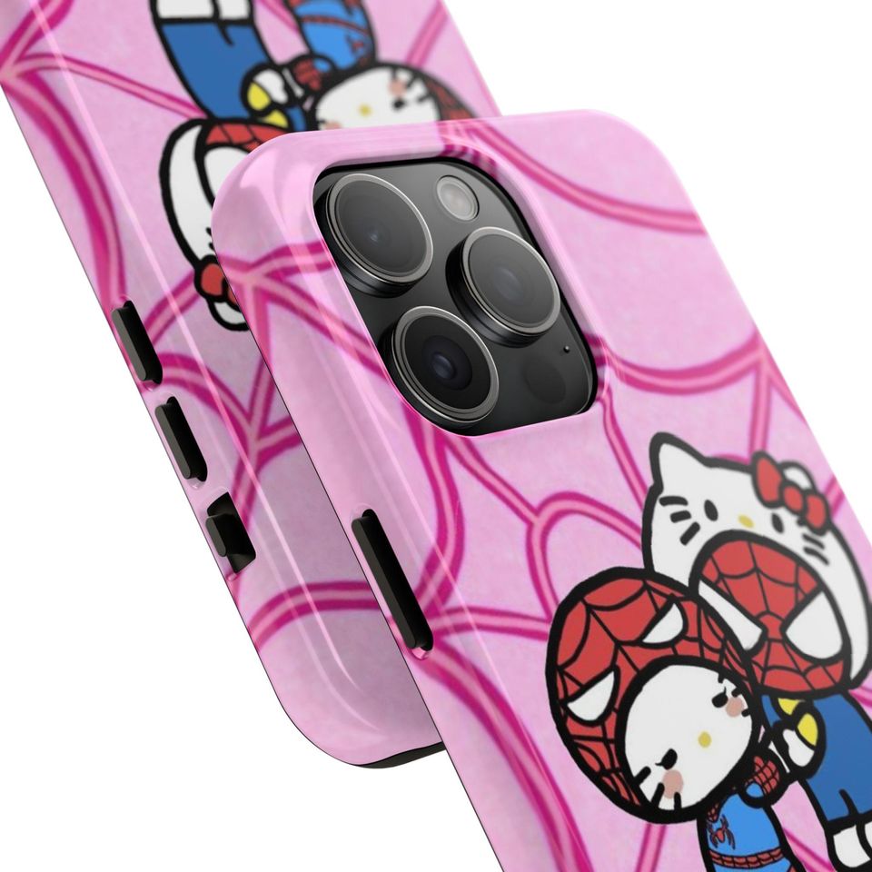 Hello Kitty and Spiderman Phone Case