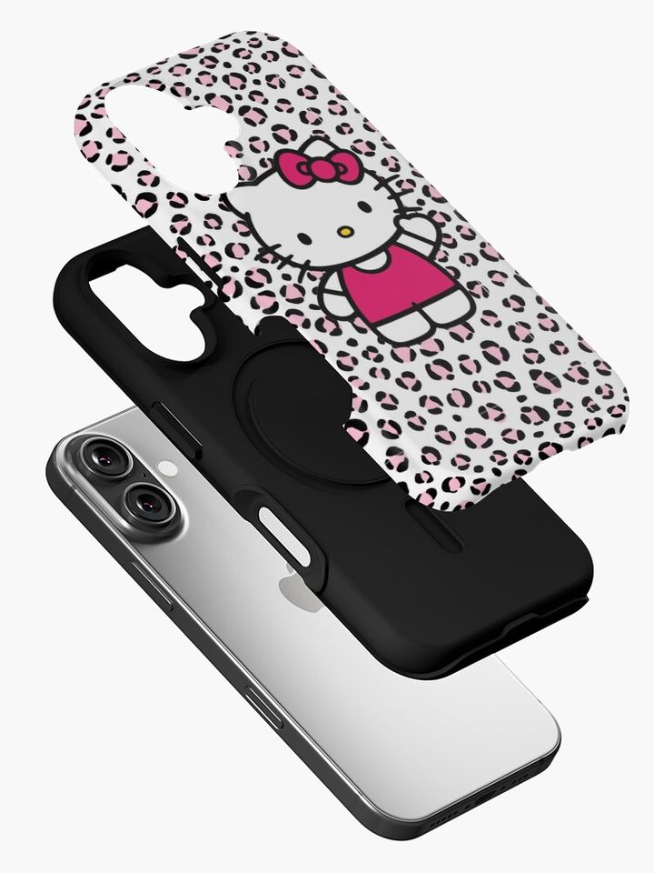 hello kitty leopard iPhone Case