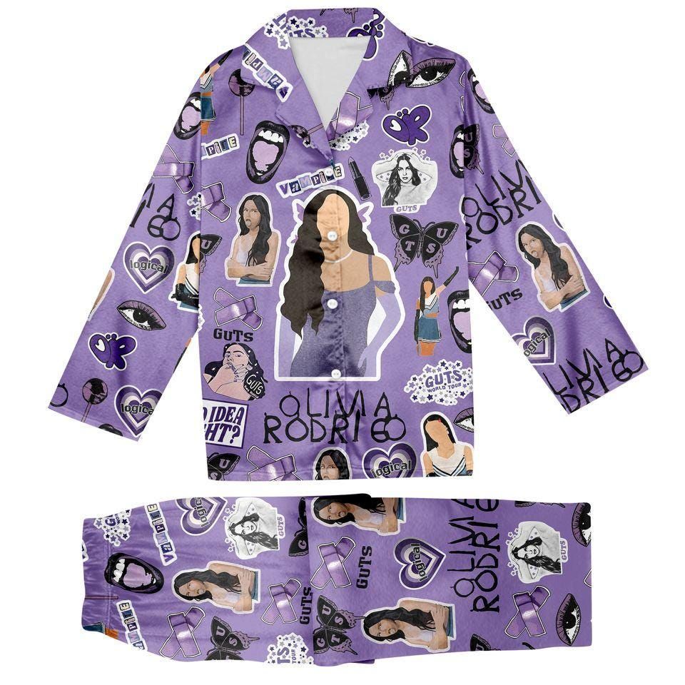 Olivia Rodrigo Guts New Album Pajamas Set, Olivia Rodrigo Pajamas Sets