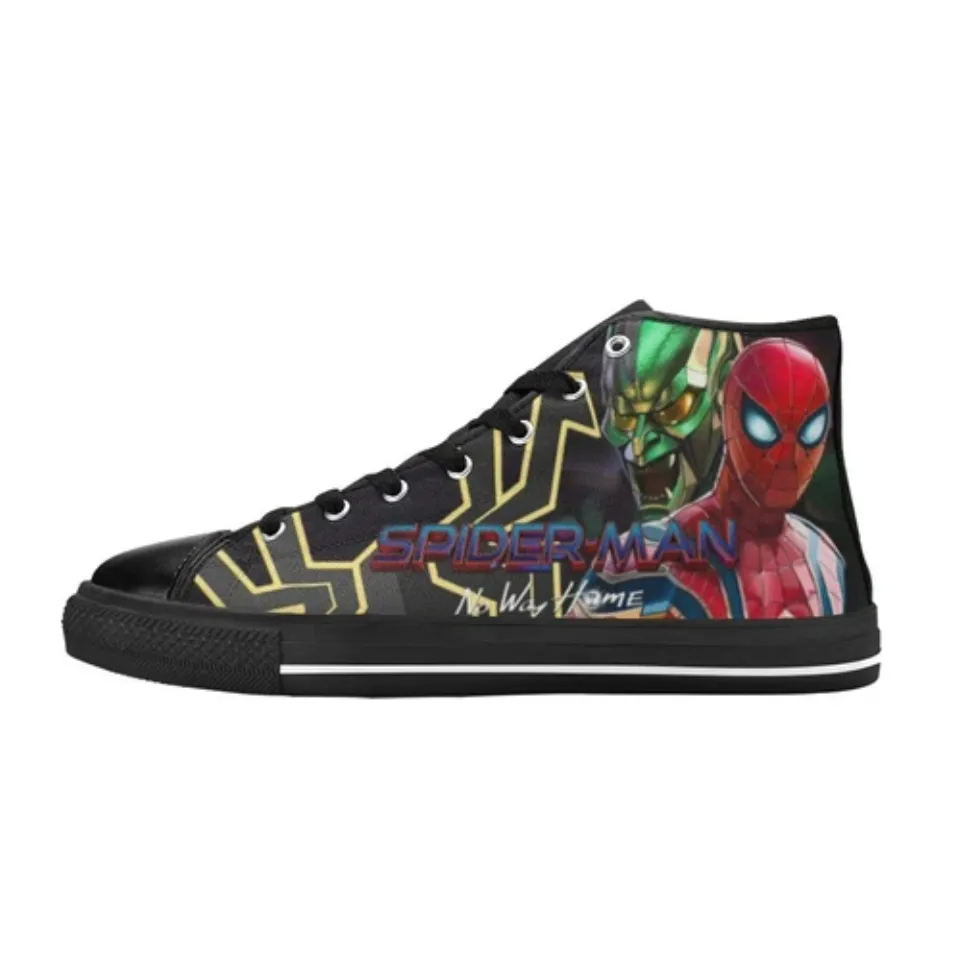 Spider-Man Men's Custom Sneakers High Top Canvas Casual
