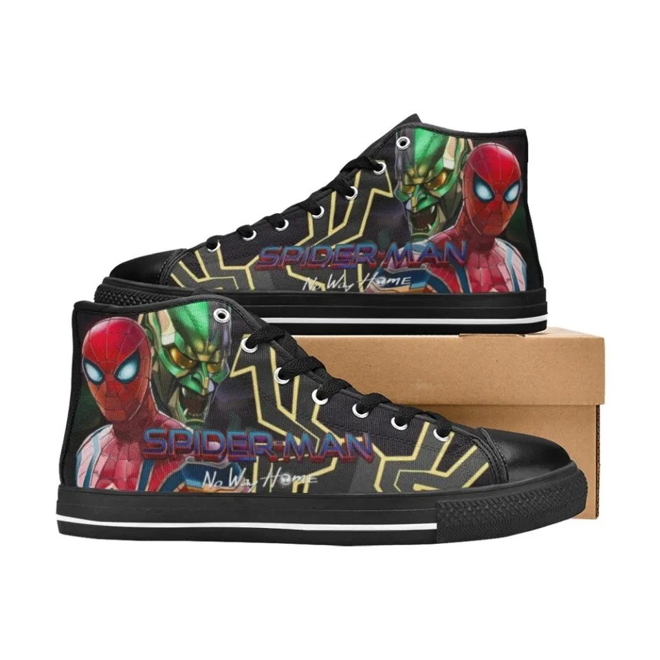 Spider-Man Men's Custom Sneakers High Top Canvas Casual