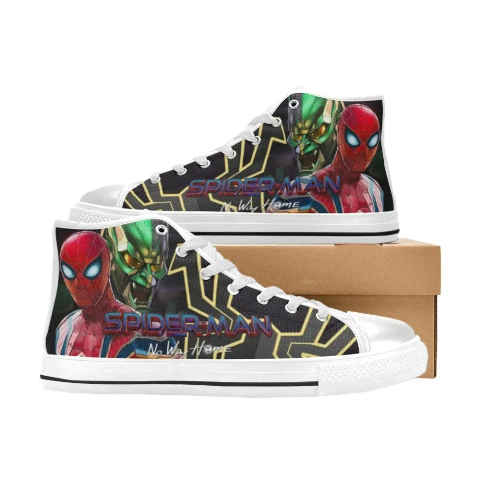 Spider-Man Men's Custom Sneakers High Top Canvas Casual