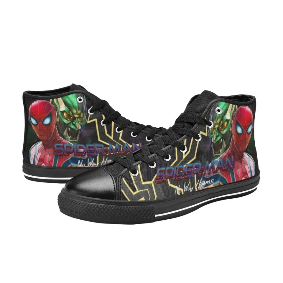 Spider-Man Men's Custom Sneakers High Top Canvas Casual