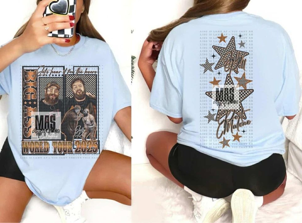 Jelly Roll Post Malone Tour shirt