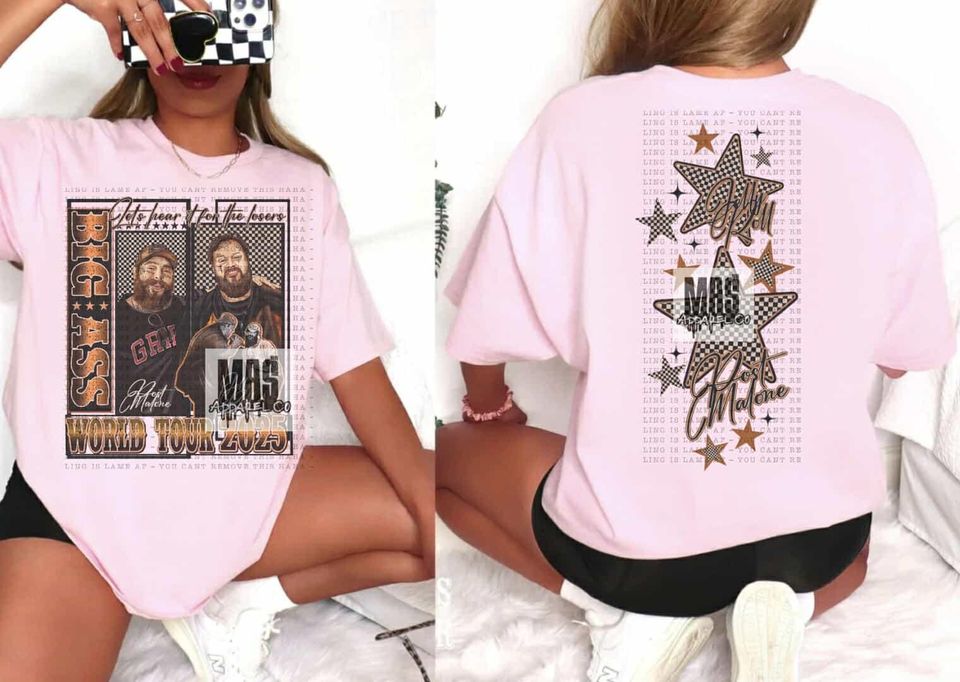 Jelly Roll Post Malone Tour shirt