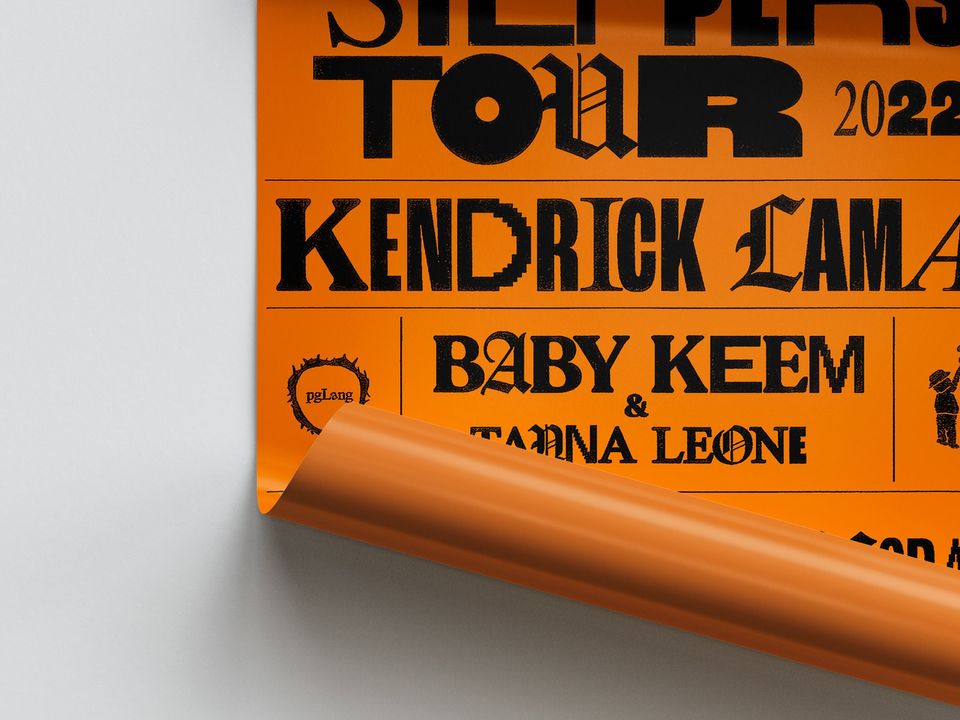 Poster Merchandising The Big Steppers Tour