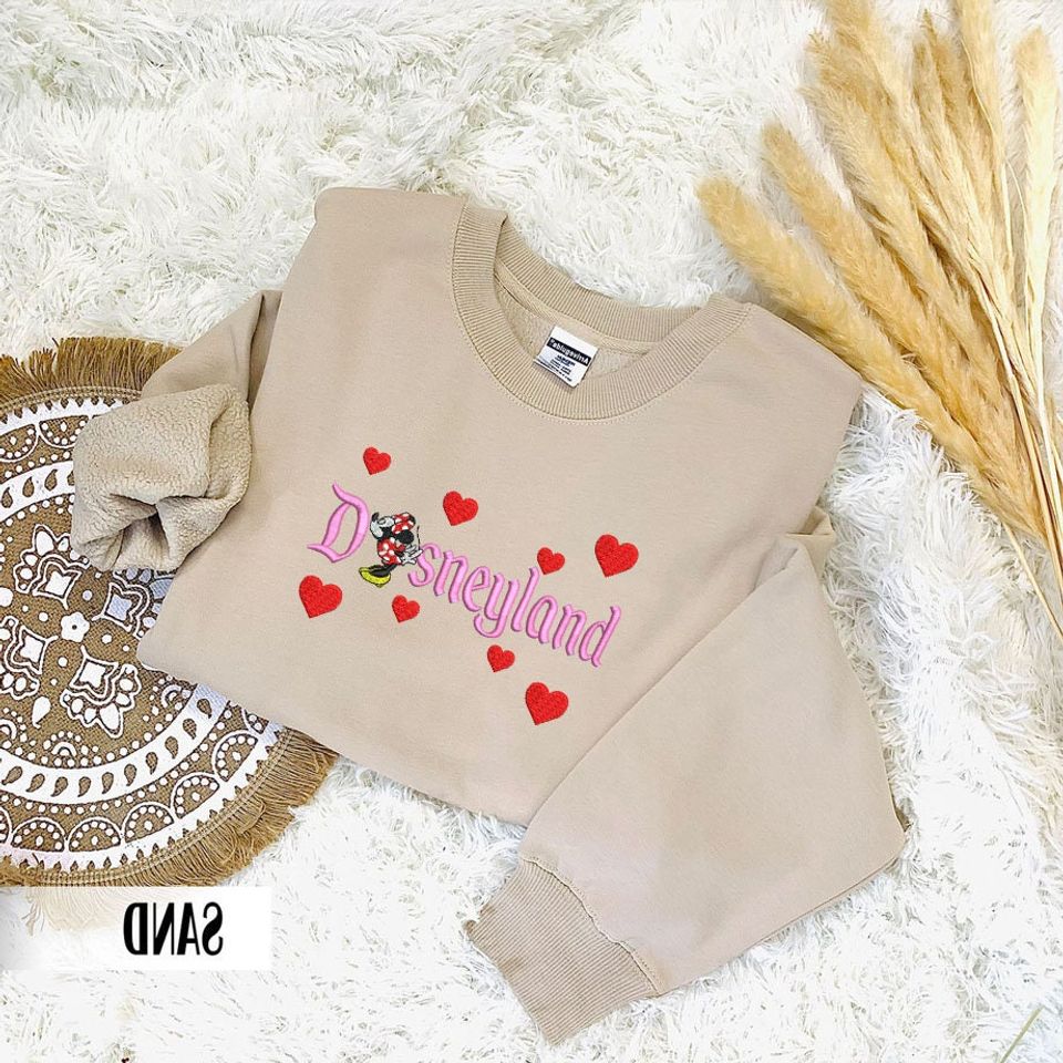 Custom Embroidered Couple Sweatshirt, Valentine's Day Gift