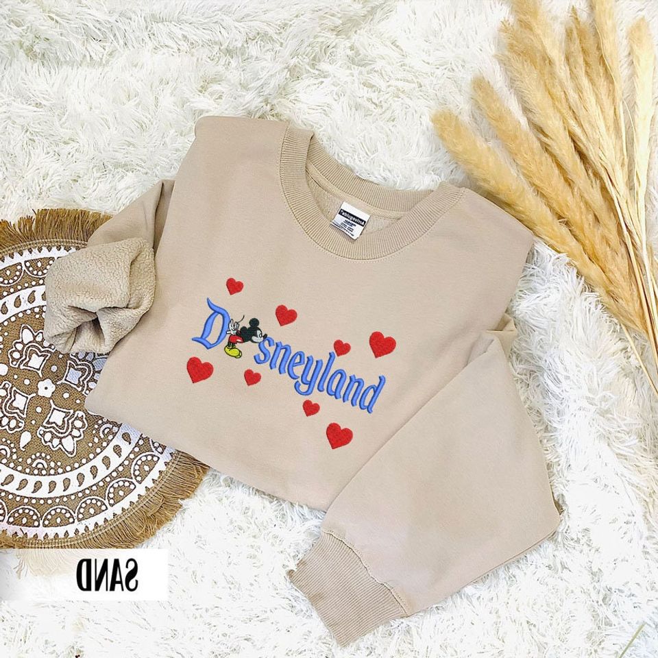 Custom Embroidered Couple Sweatshirt, Valentine's Day Gift