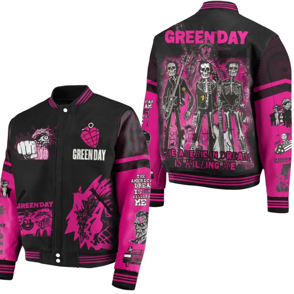 Green Day The American Dream Is Killing Me Baseball Jacket