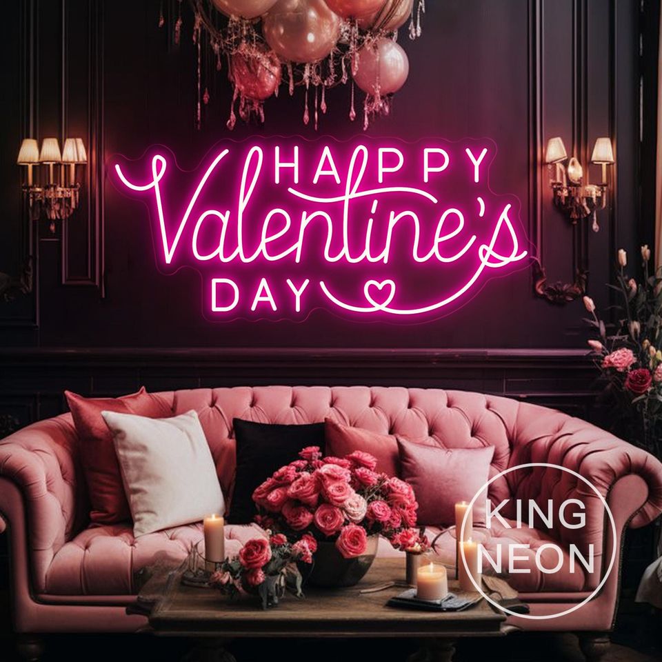 Happy Valentine's Day Heart Sign, Valentinw Gift, Home Decor