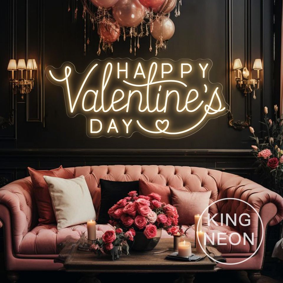 Happy Valentine's Day Heart Sign, Valentinw Gift, Home Decor