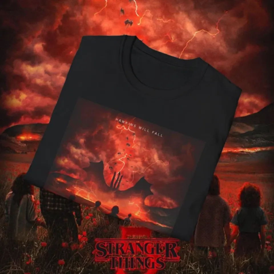 Stranger Things 5 Hawskin Will Fall Unisex T-Shirt