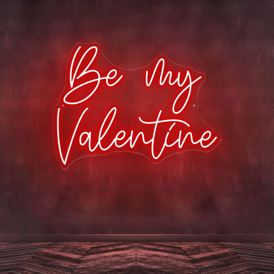 Be My Valentine Neon Sign Valentine decor Gift for her Valentine Gift