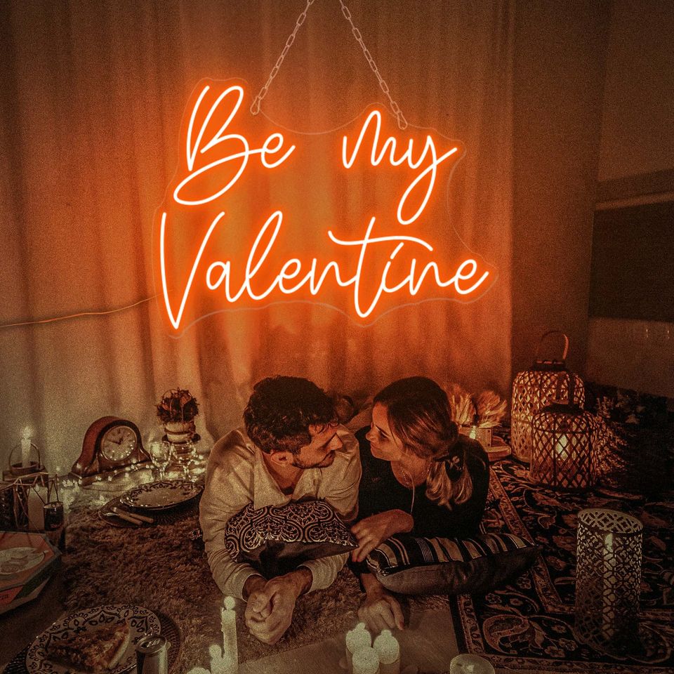 Be My Valentine Neon Sign Valentine decor Gift for her Valentine Gift