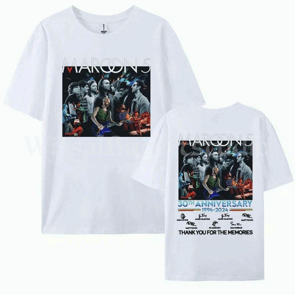 Maroon 5 30th Anniversary Tour T-Shirt - Vintage Band Tee