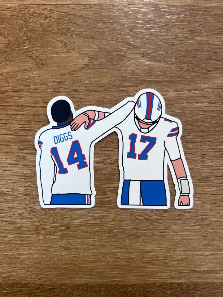 Buffalo Bills - Josh Allen/Stefon Diggs Sticker