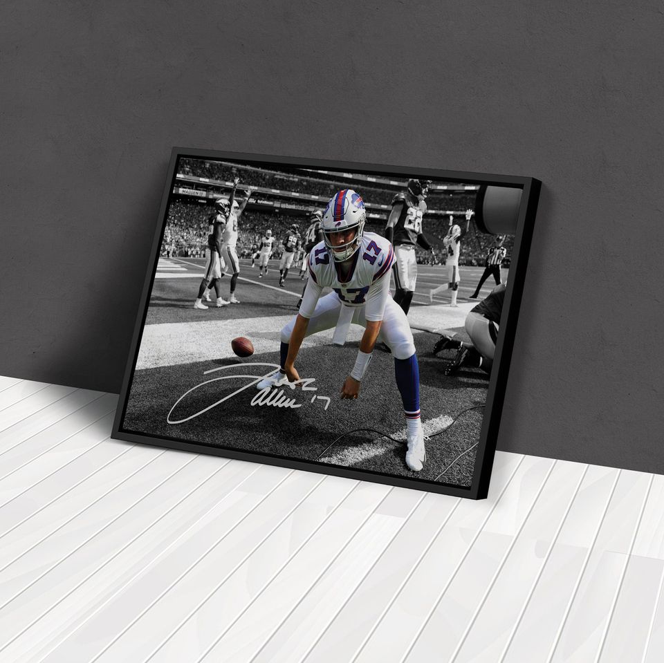 Josh Allen Autographed Poster